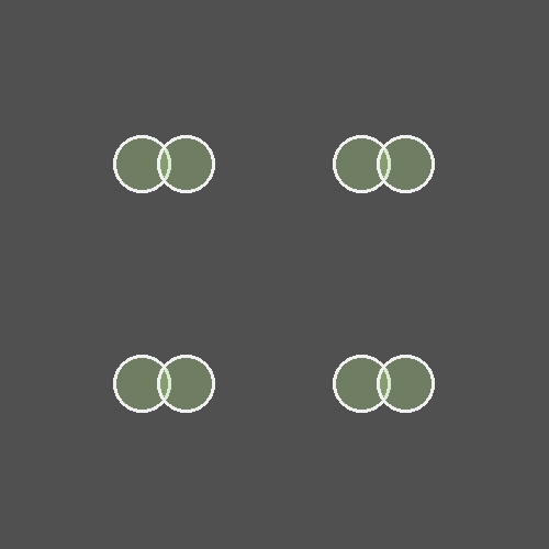 Picture of two circles repeated four times.